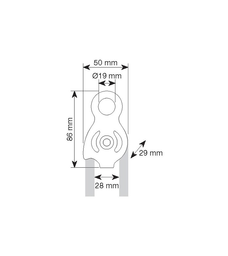Polea SPHINX PRO de CAMP SAFETY.