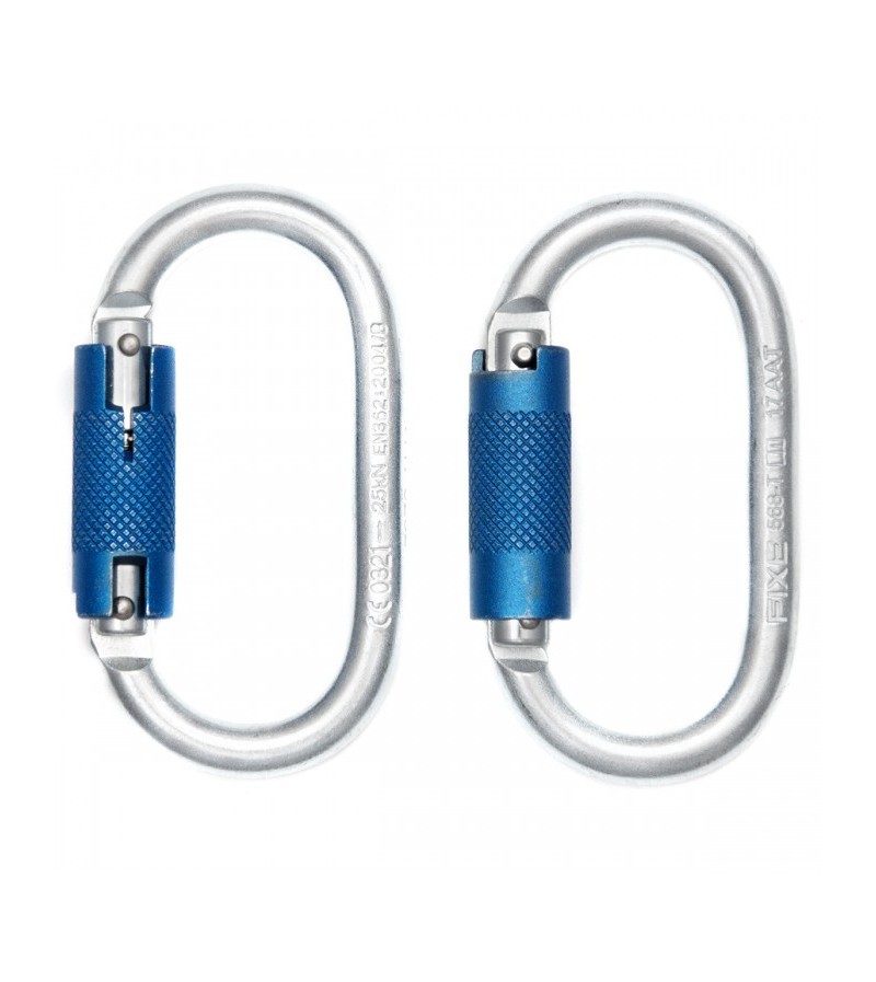 Mosquetón acero automático SYMMETRIC ST. FIXE.