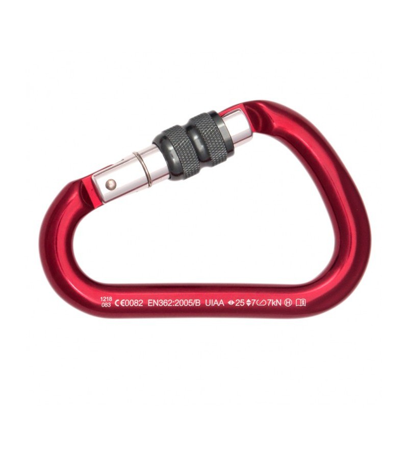 Mosquetón de aluminio rosca LOTUS. FIXE.