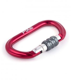 Mosquetón aluminio rosca SYMMETRIC. FIXE.