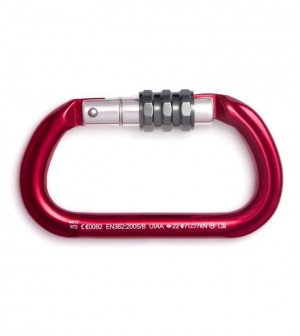 Mosquetón aluminio rosca SYMMETRIC. FIXE.