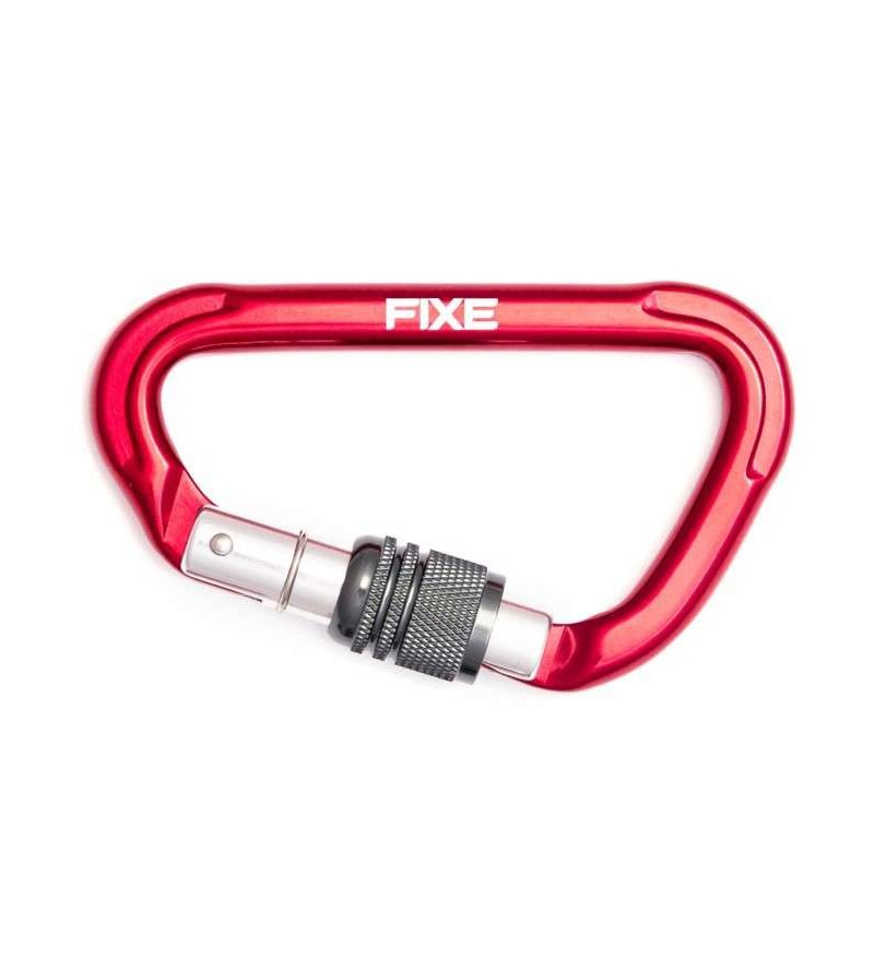 Mosquetón aluminio rosca ROCK STONE. FIXE.