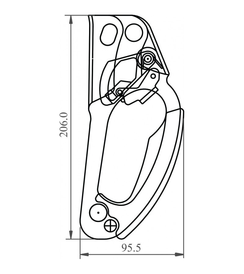 Puño ascenso izquierdo FA7000200. KRATOS SAFETY.