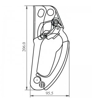 Puño ascenso izquierdo FA7000200. KRATOS SAFETY.