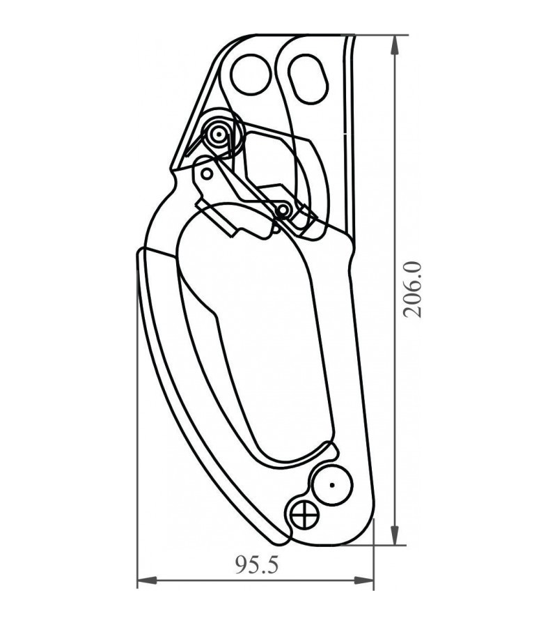 Puño de ascenso derecho FA7000300. KRATOS SAFETY.