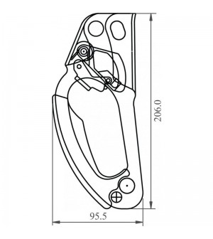 Puño de ascenso derecho FA7000300. KRATOS SAFETY.