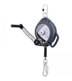 Anticaídas retráctil con torno de rescate OLYMPE FA2040120. KRATOS SAFETY.