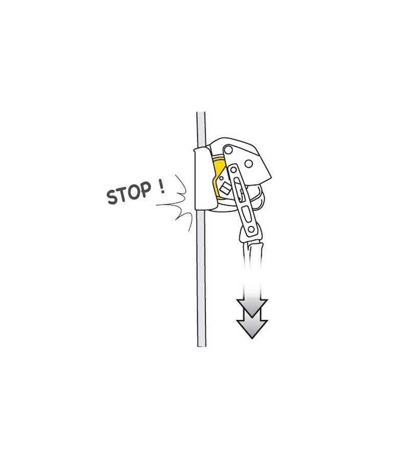 Anticaídas deslizante con bloqueo ASAP LOCK. PETZL.