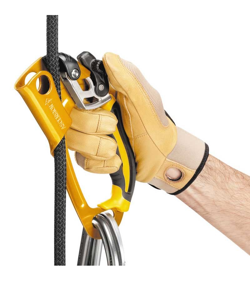 Puño ascenso derecho ASCENSION NEGRO/AMARILLO. PETZL.
