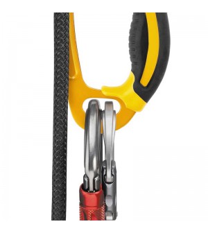 Puño ascenso izquierdo ASCENSION negro/amarillo. PETZL.