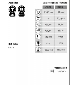 Cuerda semiestática TITANIA 12. KORDA'S.