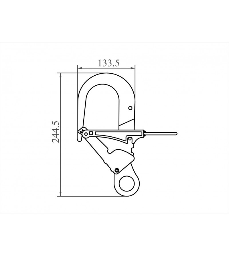 Gancho para pértiga telescópica. KRATOS SAFETY.