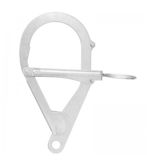 Gancho de anclaje de acero para pértiga telescópica. KRATOS SAFETY.
