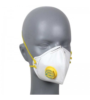 Mascarillas protección respiratoria FFP3 con válvula IRU 430 SLV. IRUDEK.