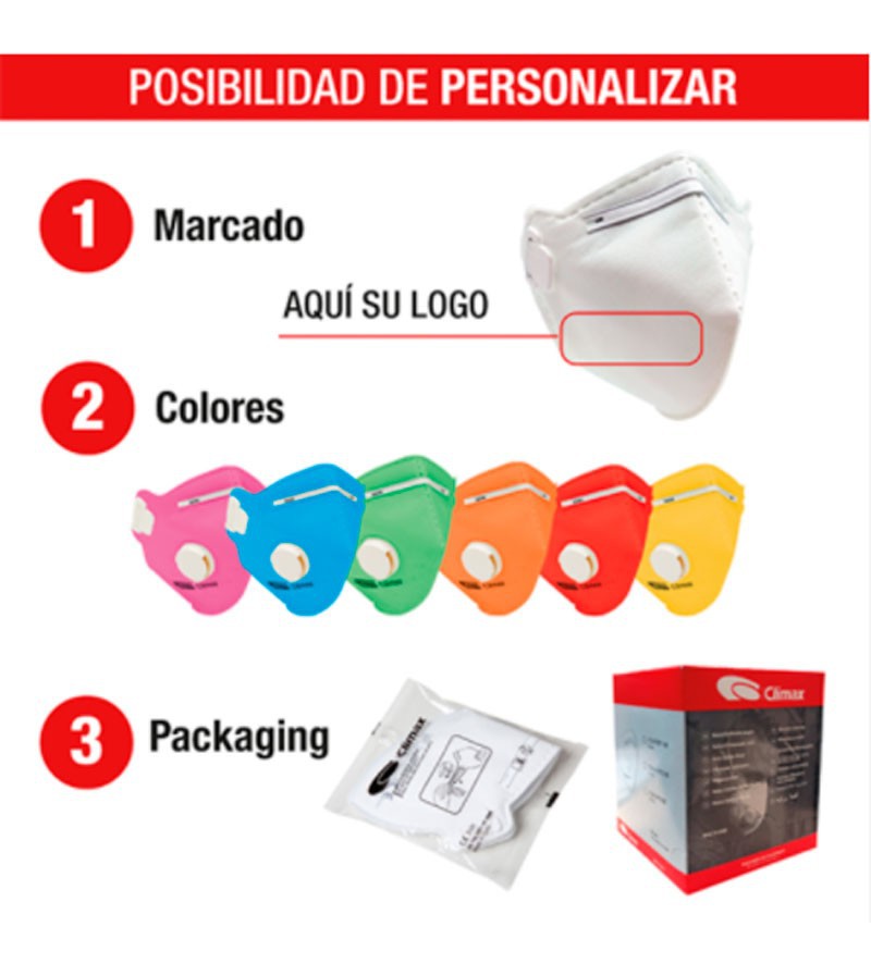 MASCARILLA PROTECCIÓN RESPIRATORIA FFP3 1730-V. CLIMAX