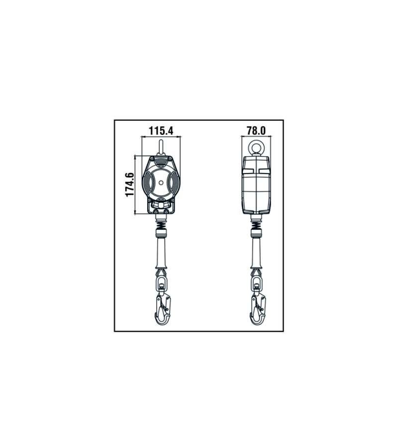 ANTICAÍDAS RETRÁCTIL HELIXON FA2040203