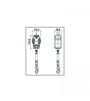 ANTICAÍDAS RETRÁCTIL HELIXON FA2040203