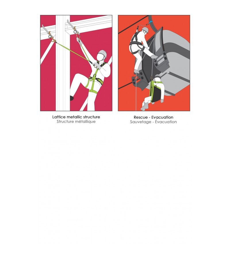 PUNTO DE ANCLAJE TEMPORAL MÓVIL DIELÉCTRICO PARA VIGA METÁLICA FA6000804. KRATOS SAFETY