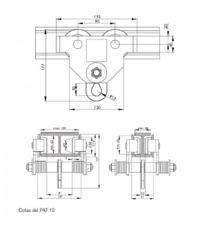 PUNTO DE ANCLAJE TEMPORAL MÓVIL PARA VIGA METÁLICA PAT 10. ACCESUS