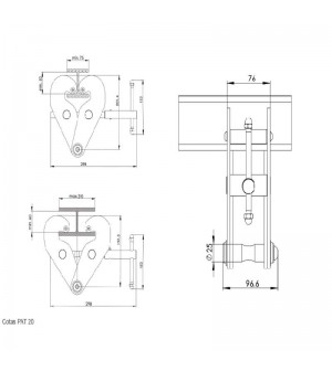 PUNTO DE ANCLAJE TEMPORAL PARA VIGA METÁLICA PAT 20. ACCESUS PUNTO DE ANCLAJE TEMPORAL PARA VIGA METÁLICA PAT 20. ACCESUS