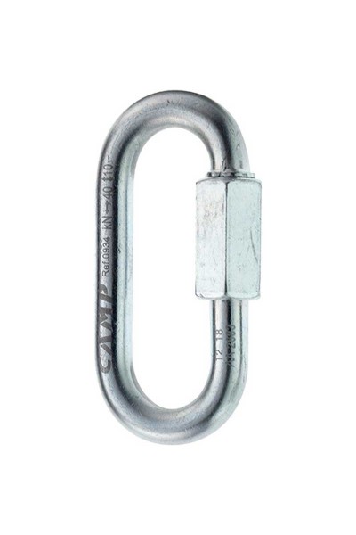 MAILLON DE ACERO 8 mm OVAL QUICK LINK STEEL. CAMP SAFETY