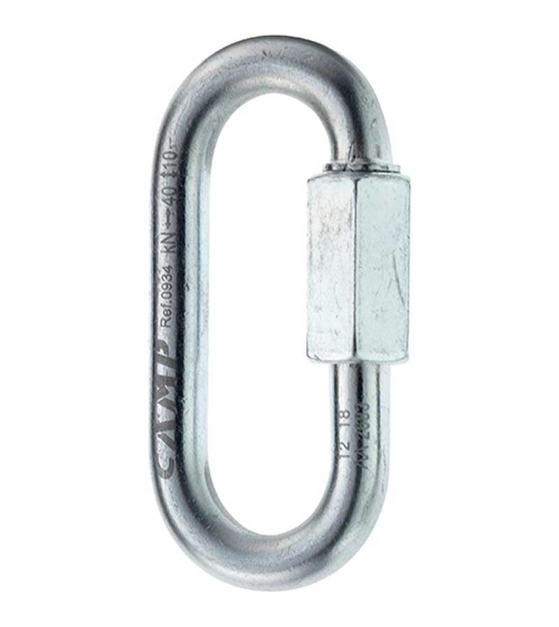 MAILLON DE ACERO 8 mm OVAL QUICK LINK STEEL. CAMP SAFETY