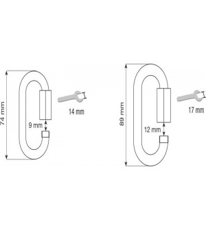 MAILLON DE ACERO INOXIDABLE 8 mm OVAL QUICK LINK STAINLESS. CAMP SAFETY
