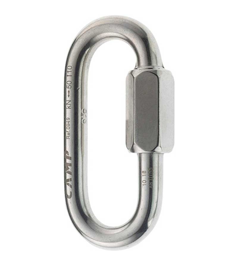 MAILLON DE ACERO INOXIDABLE 10 mm OVAL QUICK LINK STAINLESS. CAMP SAFETY