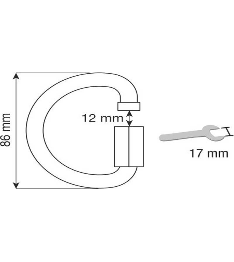 MAILLON DE ACERO 10 mm D QUICK LINK STEEL. CAMP SAFETY