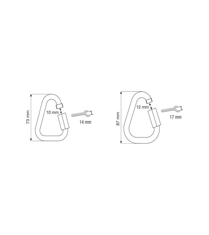 MAILLON DE ACERO INOXIDABLE 8 mm DELTA QUICK LINK STAINLESS. CAMP SAFETY