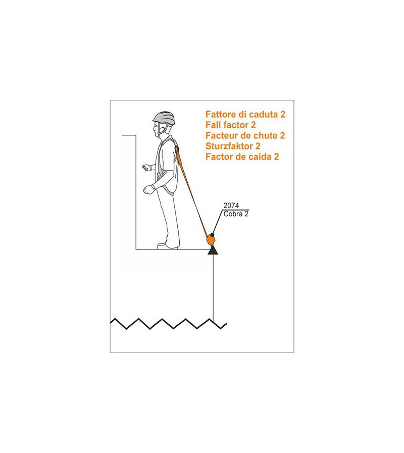 Anticaídas retráctil COBRA 2, factor 2.