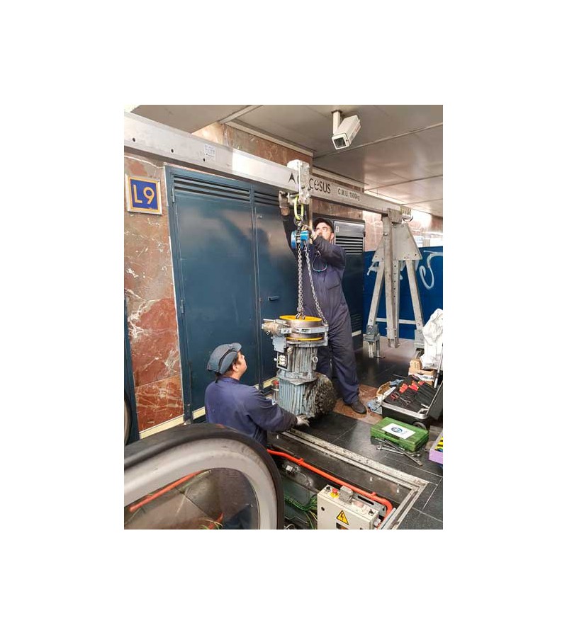 Pórtico para espacios confinados.