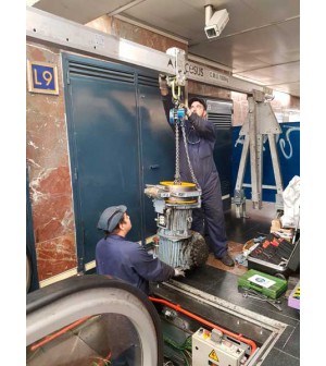 Pórtico para espacios confinados.