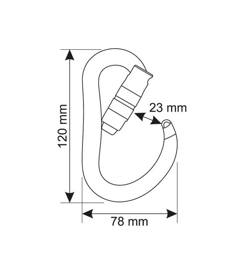MOSQUETÓN ALUMINIO AUTOMÁTICO