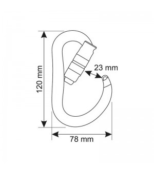 MOSQUETÓN ALUMINIO AUTOMÁTICO