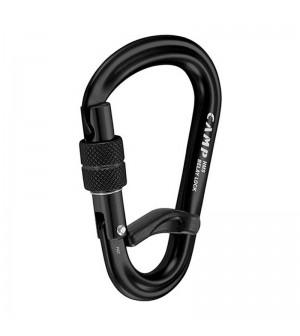 MOSQUETÓN ALUMINIO CON PALANCA INTERNA ROSCA HMS BELAY LOCK. CAMP SAFETY