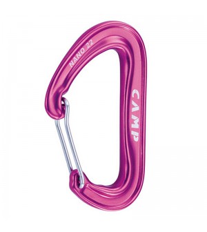 MOSQUETÓN AUXILIAR ALUMINIO MORADO