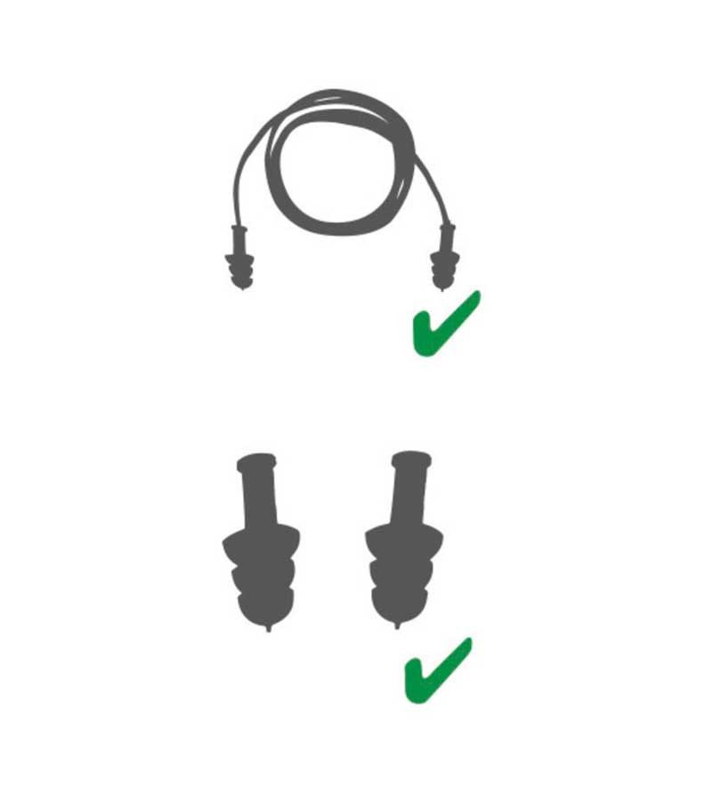 TAPONES REUTILIZABLES CON CORDÓN TEXTIL DE DELTA PLUS