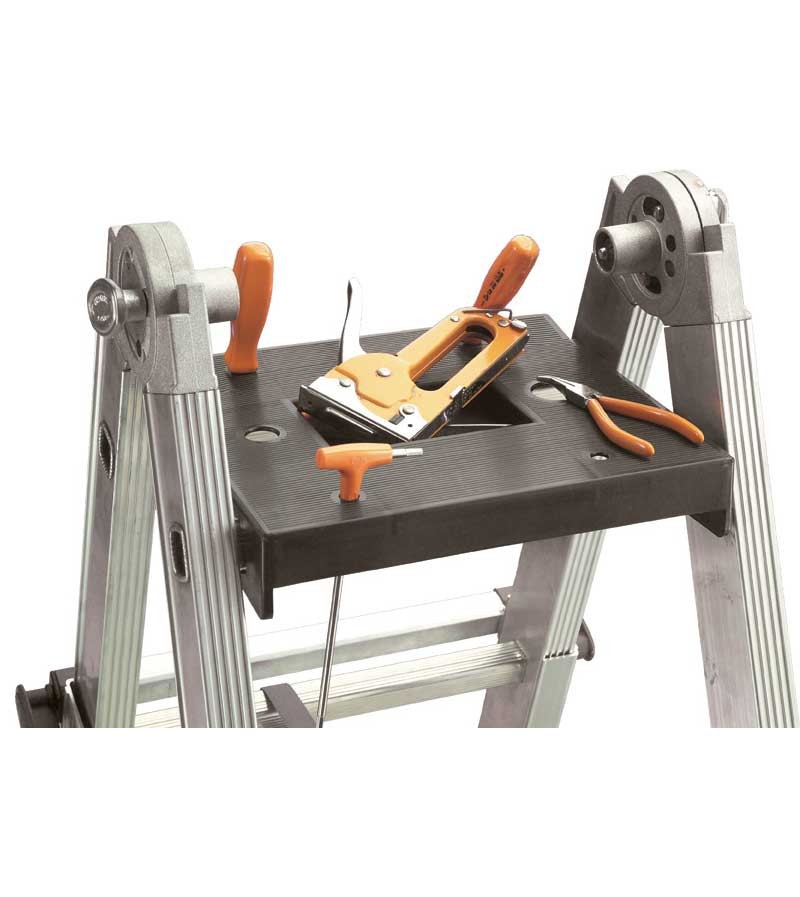 ESCALERA CON PORTAHERRAMIENTAS