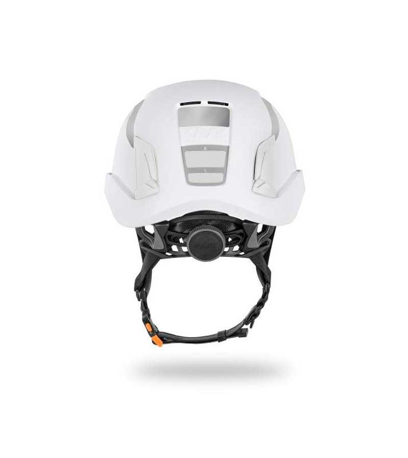 Casco de protección Zenith X Air Hi Viz trasera. Kask.