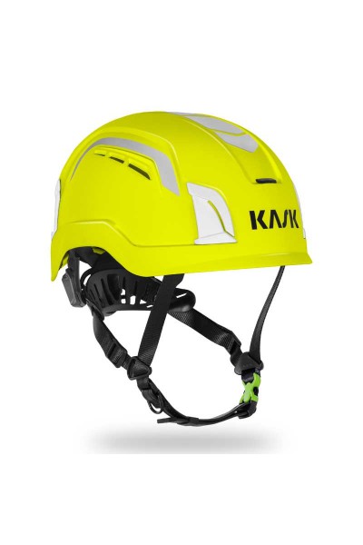 Casco de protección Zenith X Air Hi Viz amarillo. Kask.