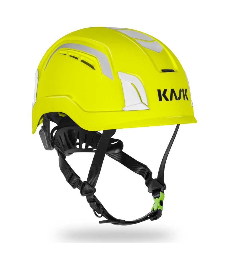 Casco de protección Zenith X Air Hi Viz amarillo. Kask.