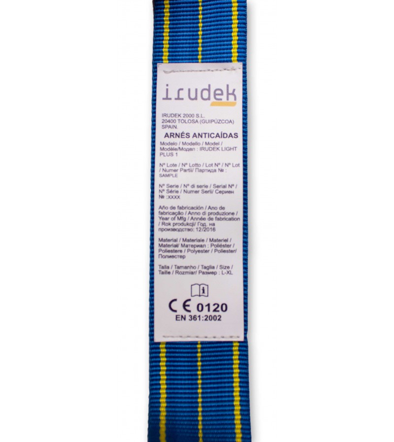 Etiqueta identificativa LIGHT PLUS 5. IRUDEK.