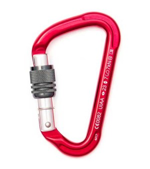 Mosquetón de aluminio