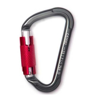 Mosquetón de aluminio