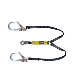 ESLINGA BIFURCADA CINTA CON ABSORBEDOR EXTERNO ABE-FLEX 383-BH