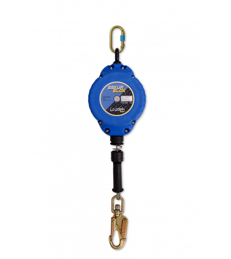 Anticaídas retráctil de cable SECURBLOK 7,5. IRUDEK.