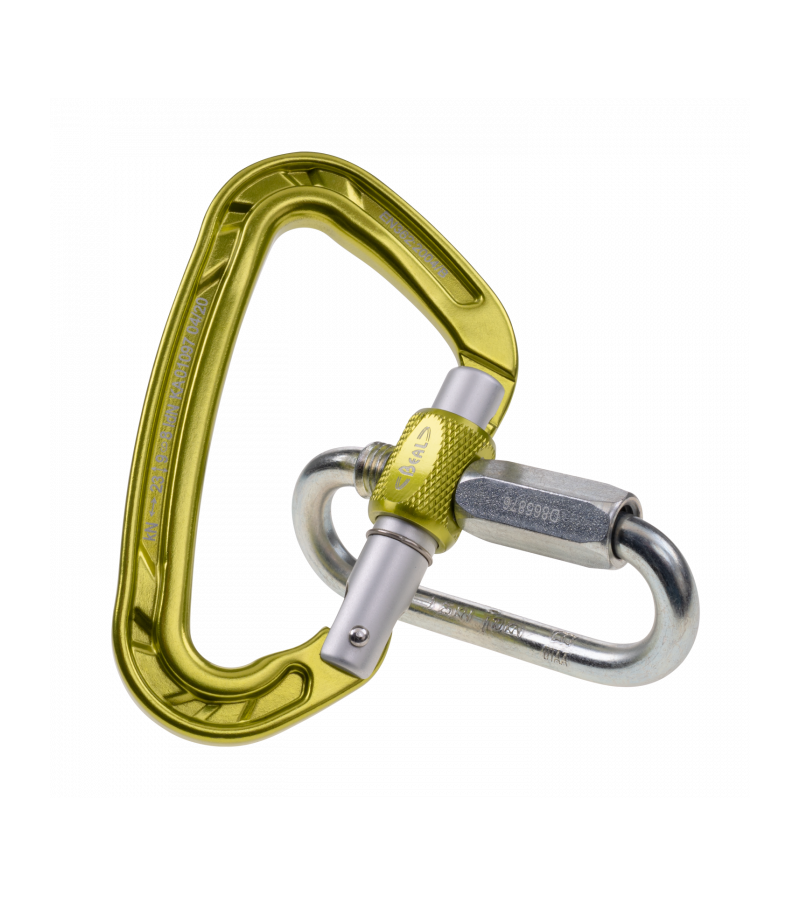 MOSQUETÓN ALUMINIO BE QUICK VERDE