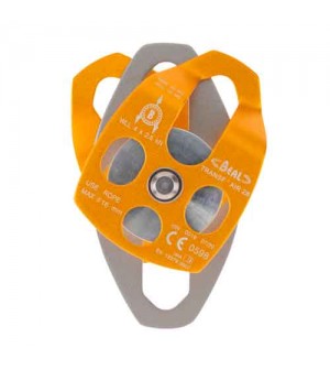 POLEA DOBLE CON ROLDANA MONTADA SOBRE RODAMIENTOS DE BOLAS TRANSF´AIR 2 B DE BEAL