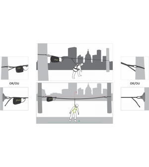 Línea de vida temporal horizontal FA6000700. KRATOS SAFETY.